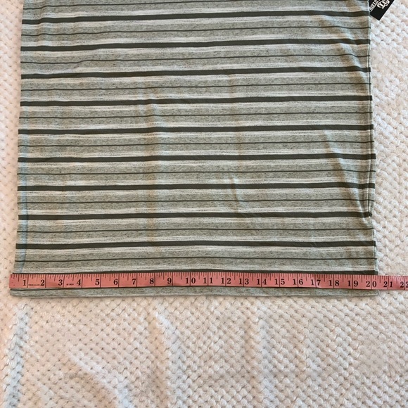 NWT - Men’s Striped Revolution Crew Neck TShirt - Sage Green - Super Soft - Picture 8 of 9